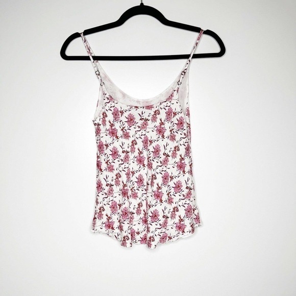 NWOT Rag & Bone Eva Floral Camisole Tank Women's Pink White Size 00 - Picture 4 of 8